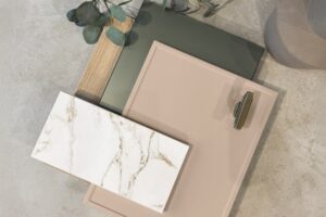 Slim Shaker kitchen in Templeton Pink