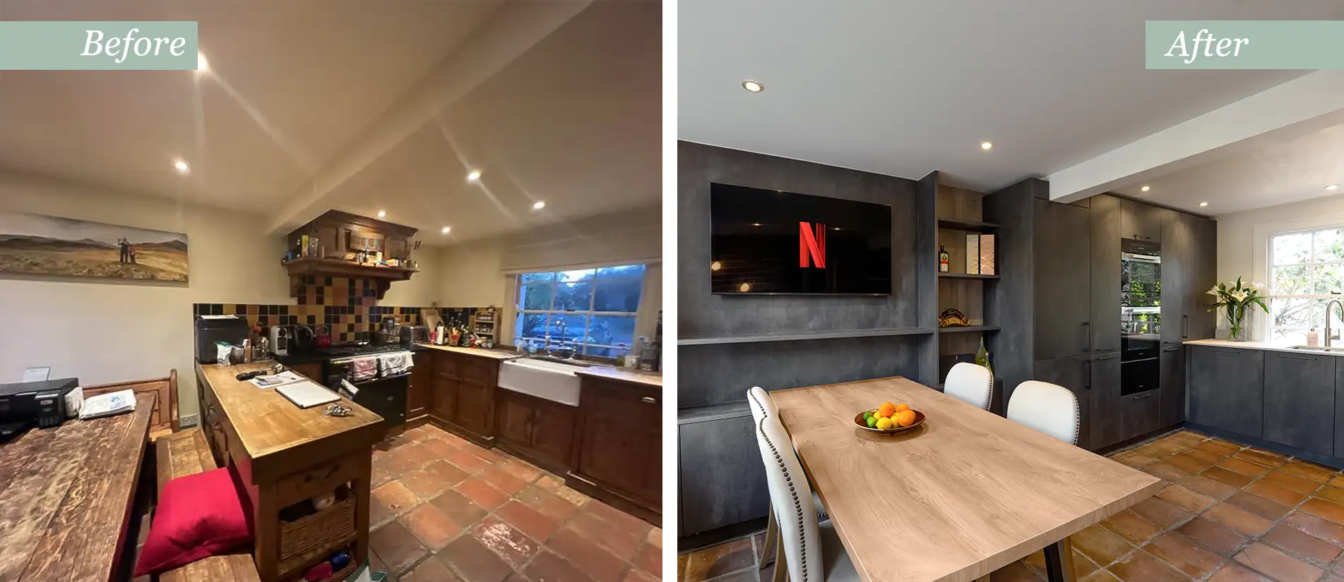 Kitchen Renovation Before and After — Berkshire